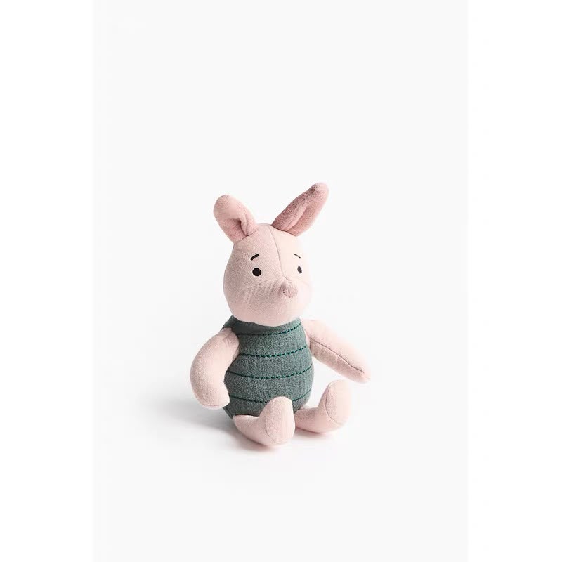 (Pre-Order) H&M Home Piglet-  Winnie the Pooh Cotton Muslin Rattle Toy