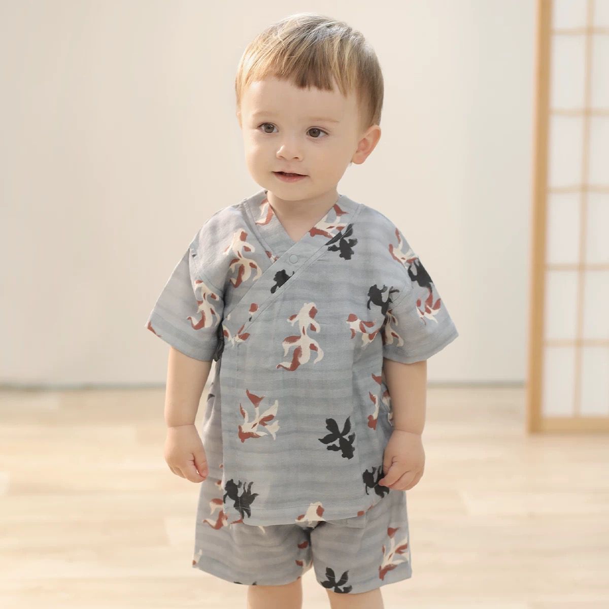 (Pre-Order) Han Gong Fu Zen Goldfish Two-Piece Summer Set