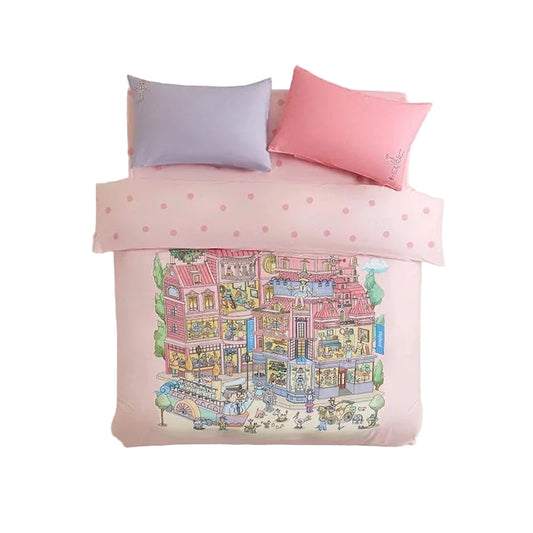 (Pre-Order) Tiny Beni Bedding Set - 4pcs Incl Duvet Cover, Flat Sheet, Pillow Sheet