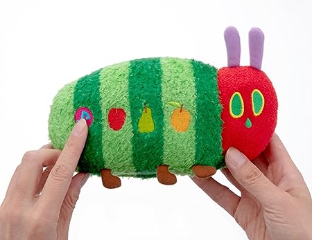 (Pre-Order) The Very Hungry Caterpillar by Eric Carle Harapeko Aomushi, Sound Play, Music, Plush Baby Toy, 1.5 Years Old and Up to 7.9 inches (200 mm)