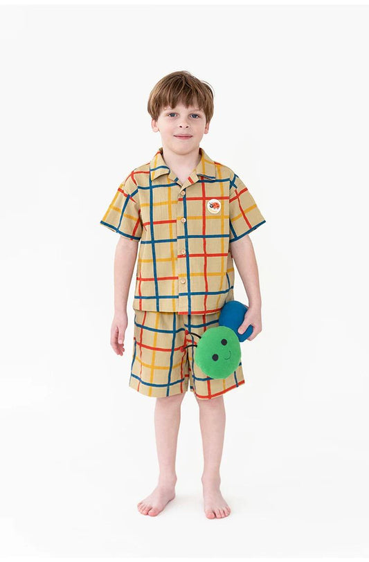 Rice & Sky Lady Bug Set (Long Pants Set)