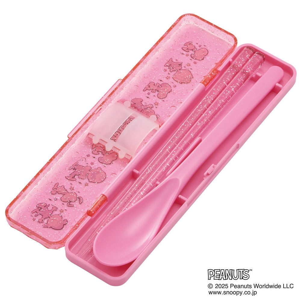 (Pre-Order) Skater Skater Chopsticks and Spoon Set Peanuts 75th