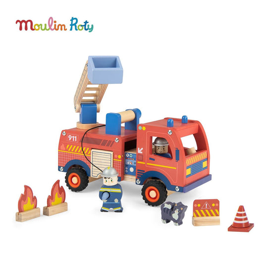 (Pre- Order) Moulin Roty Firr Truck Wooden Toys