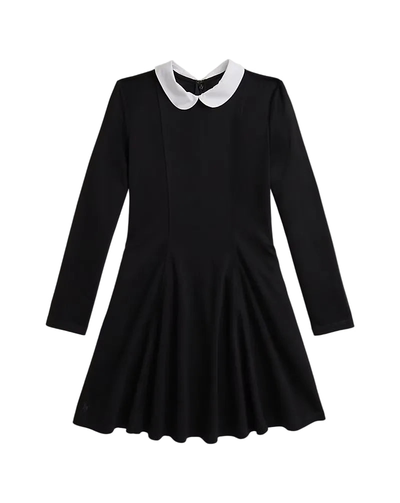 (Pre-Order) Raslph Lauren Contrast-Collar Ponte Dress