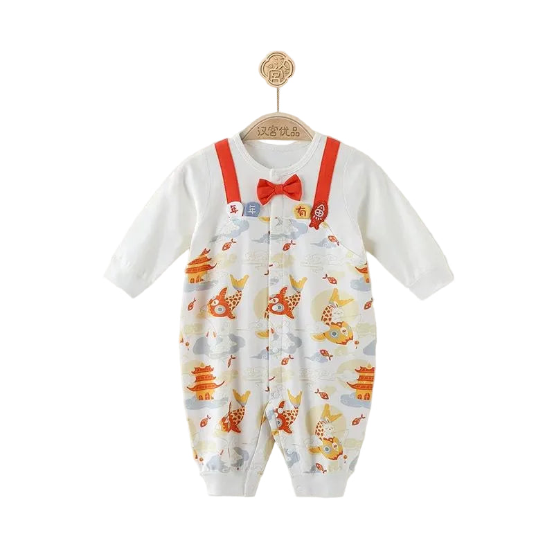 (Pre-Order) Han Gong Fu Red Ribbon River-Adventure Romper