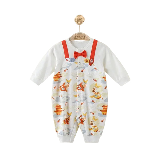 (Pre-Order) Han Gong Fu Red Ribbon River-Adventure Romper