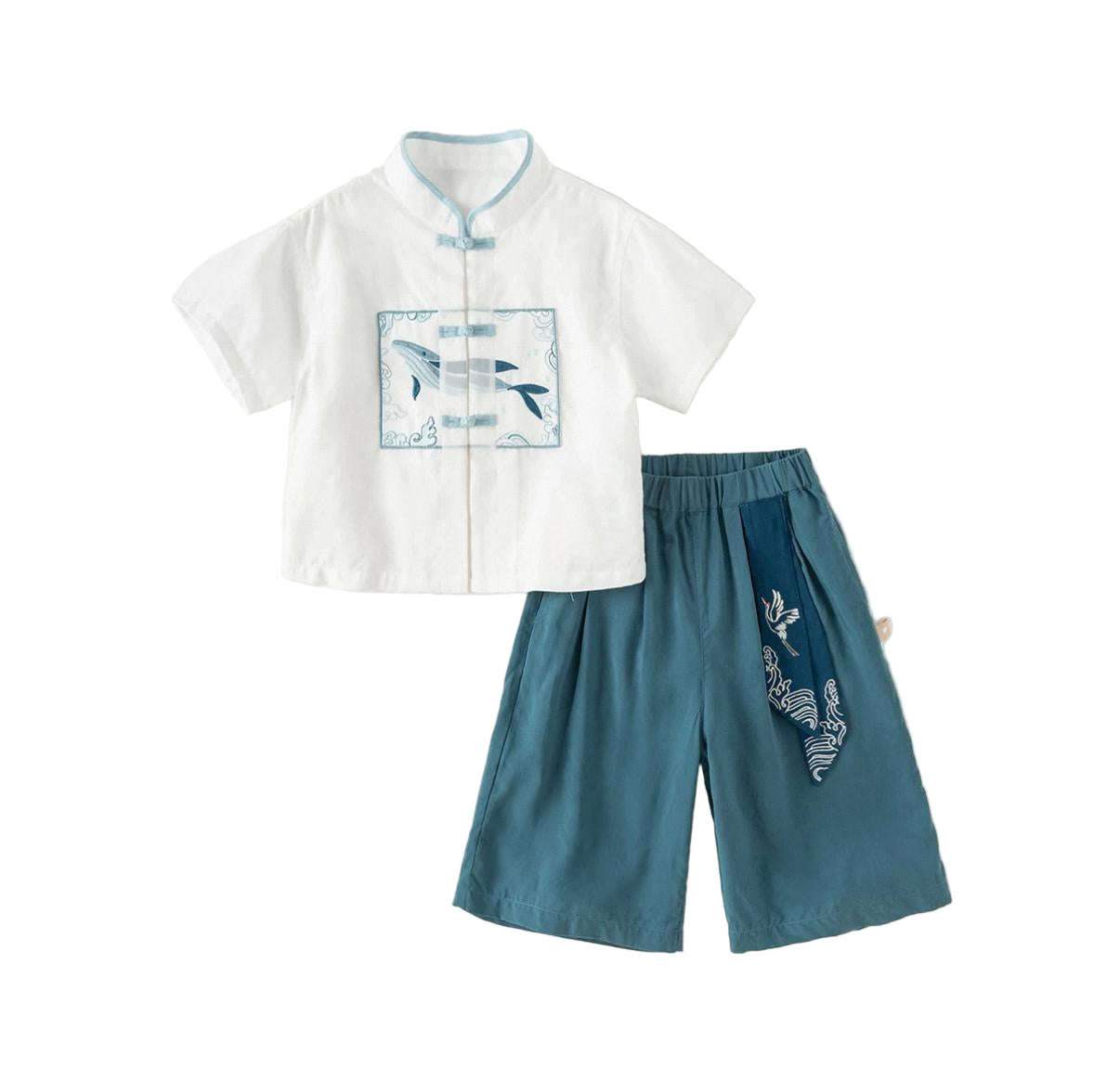 (Pre-Order) Dave & Bella Boys Chinese Style Two-Piece Set