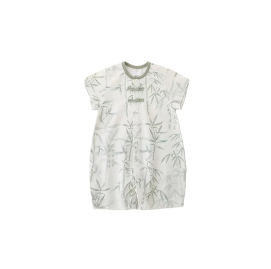 (Pre-Order) Han Gong Fu Zen Bamboo Leaf Romper