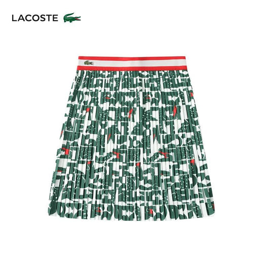 (Pre-Order) Lacoste Girls' Heritage Graphic Pleated Skirt
