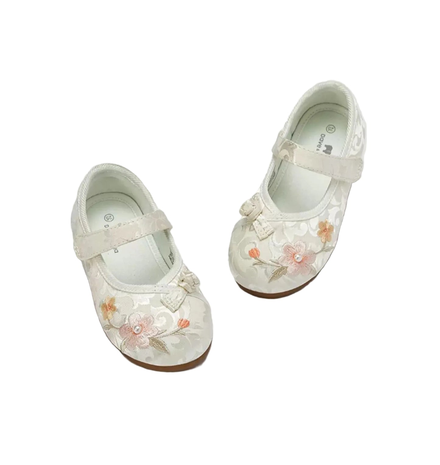 (Pre-Order) Dave & Bella Chinese Style Flat Shoes with Embroidery (No Box)
