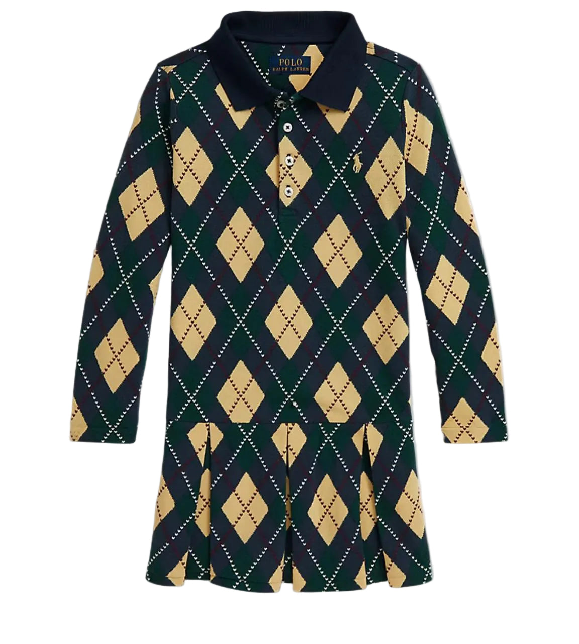 (Pre-Order) Ralph Lauren Argyle Stretch Mesh Polo Shirt & Skort