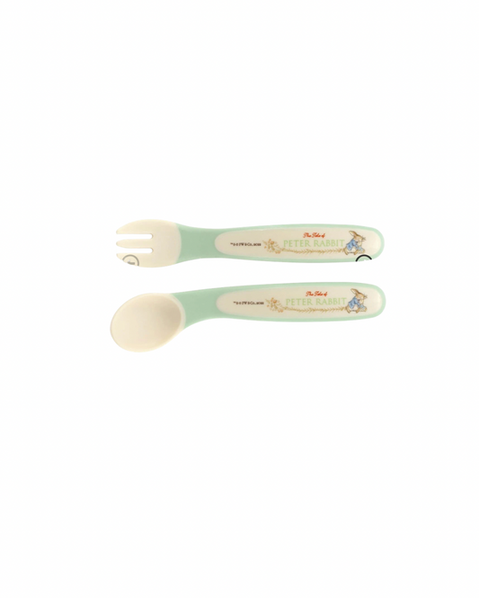 (Pre-Order) Skater Spoon & Fork Set Peter Rabbit