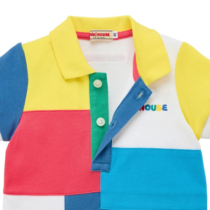 (Pre-Order) Mikihouse Short-sleeved Polo Shirt Yellow