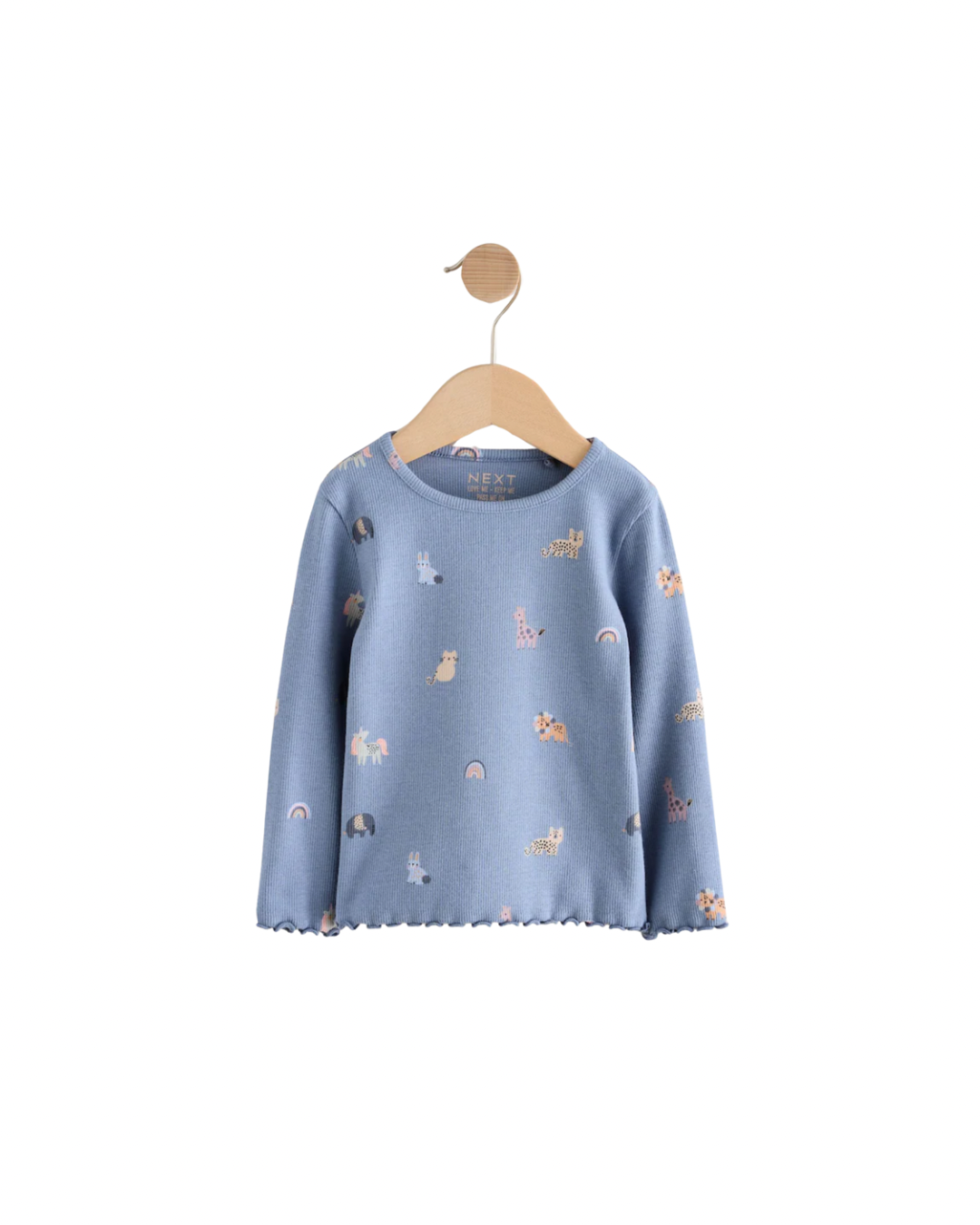 (Pre-Order) Blue Rib Long Sleeve T-Shirt