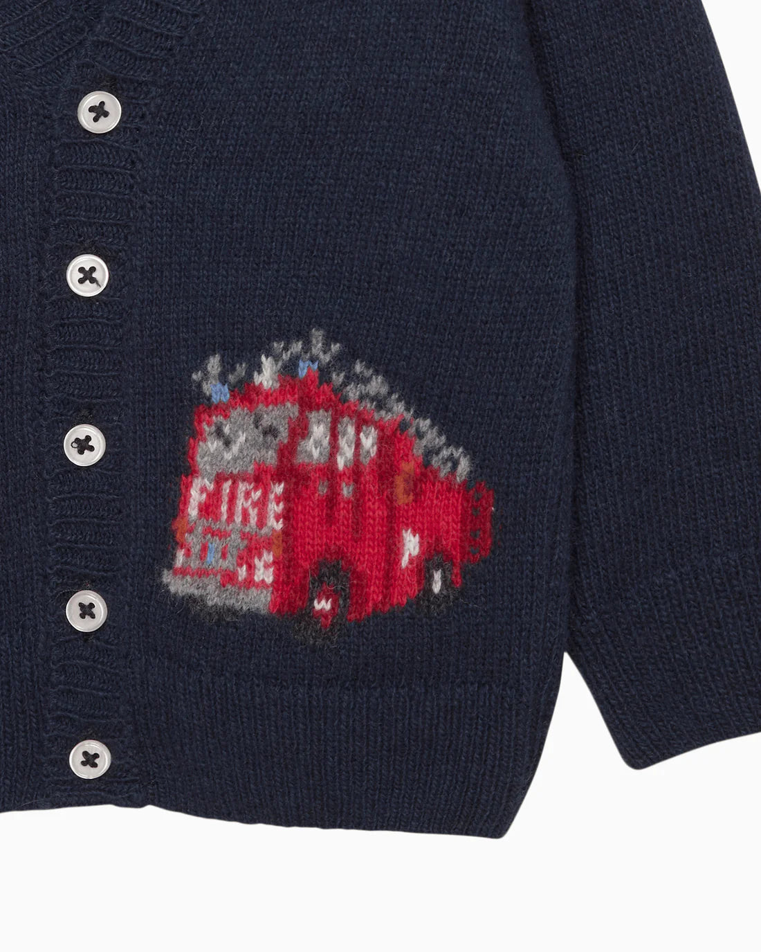 (Pre-Order) Trotters Baby Fire Engine Cardigan