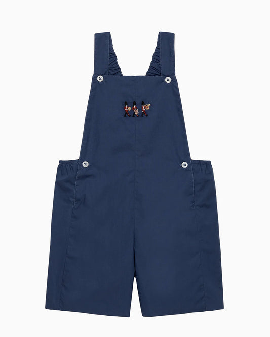 (Pre-Order) Trotters French Navy Baby Alexander Bib Shorts