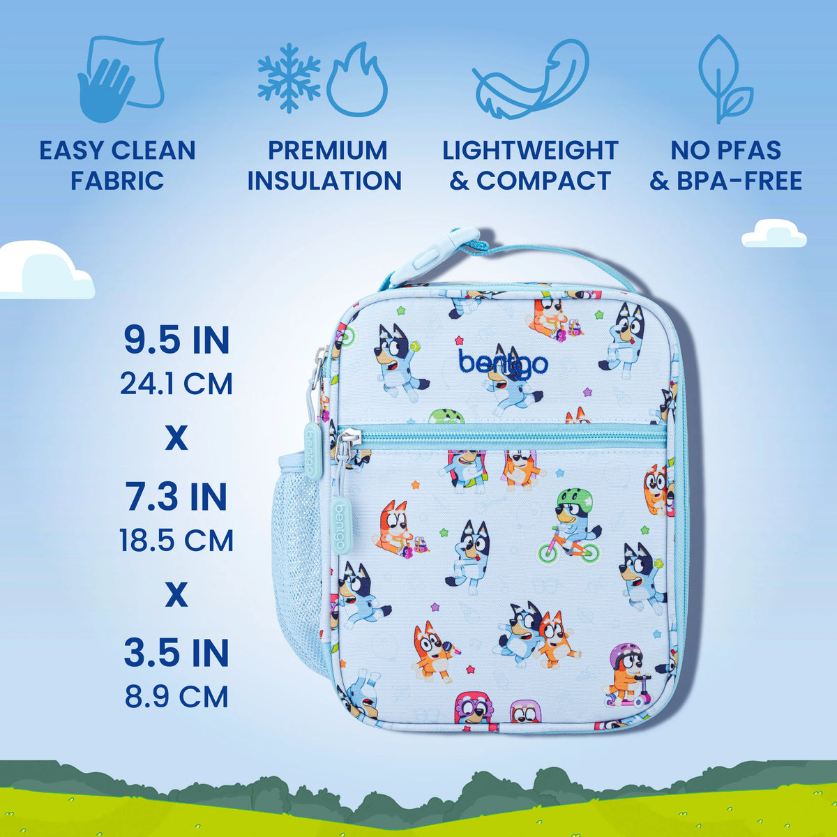 (Pre-Order)Bentgo + Bluey Kids Prints 5-Piece Lunch Box Set