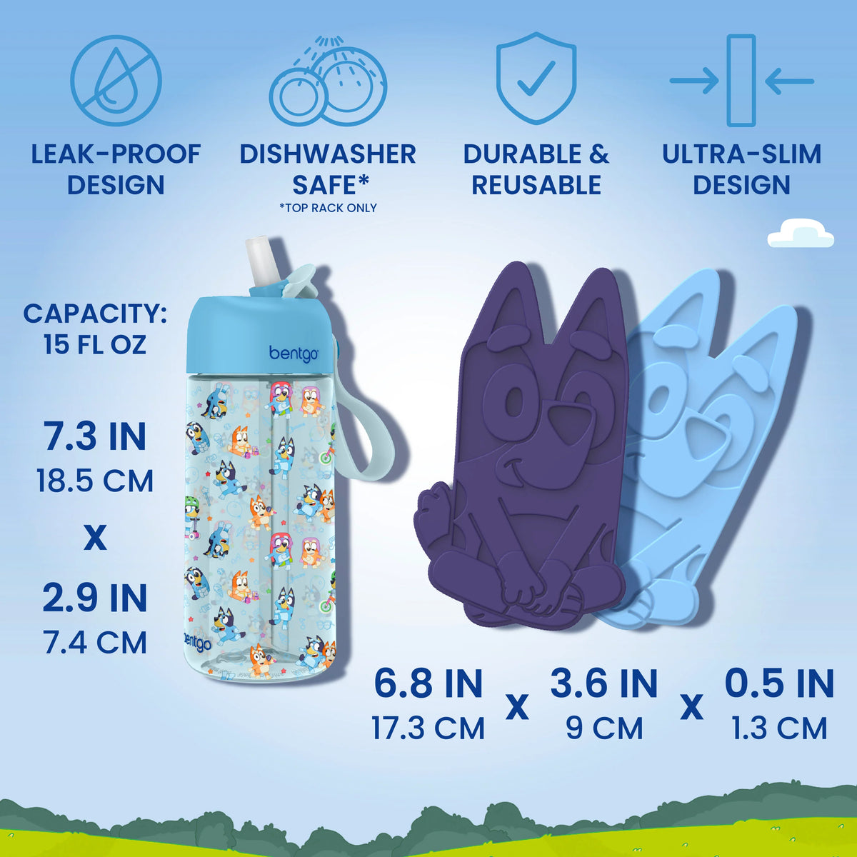 (Pre-Order)Bentgo + Bluey Kids Prints 5-Piece Lunch Box Set