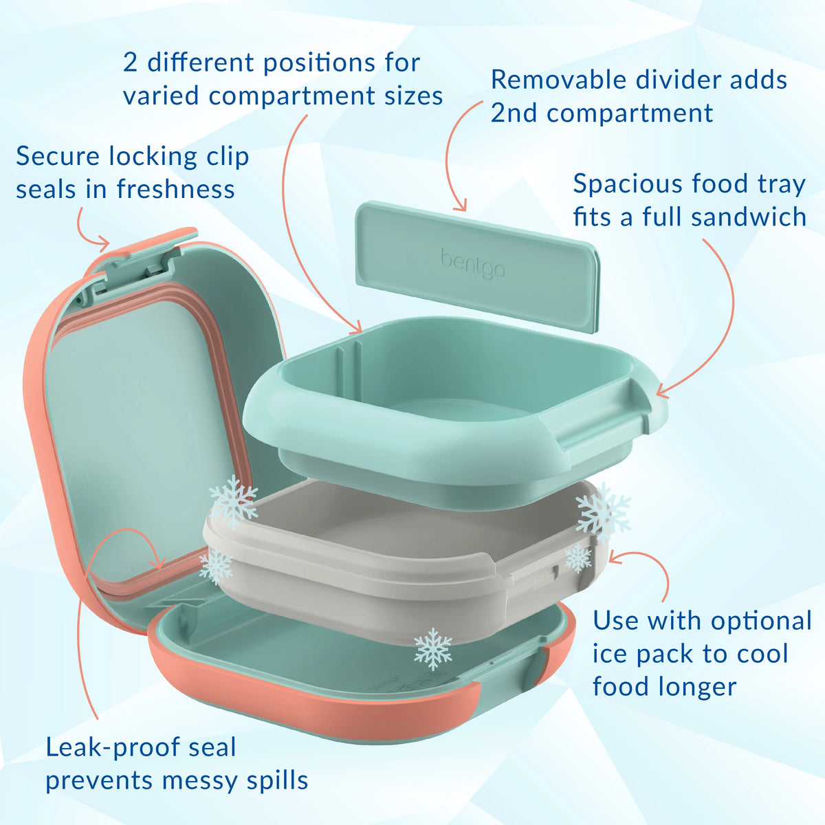 (Pre-Order) Bentgo Chill Mini Lunch Box Seaside Papaya