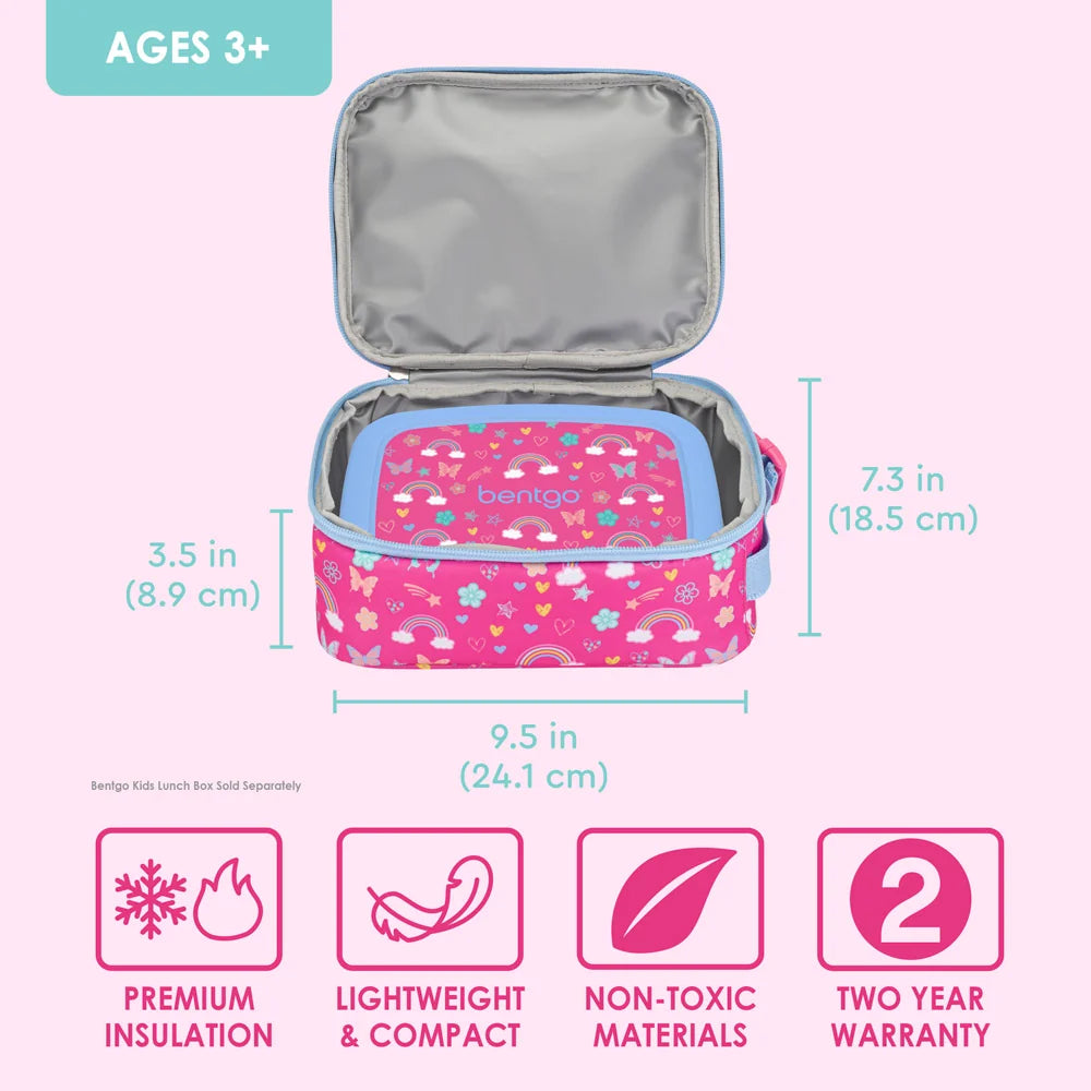 (Pre-Order) Bentgo Kids Insulated Lunch Tote Rainbows and Butterflies