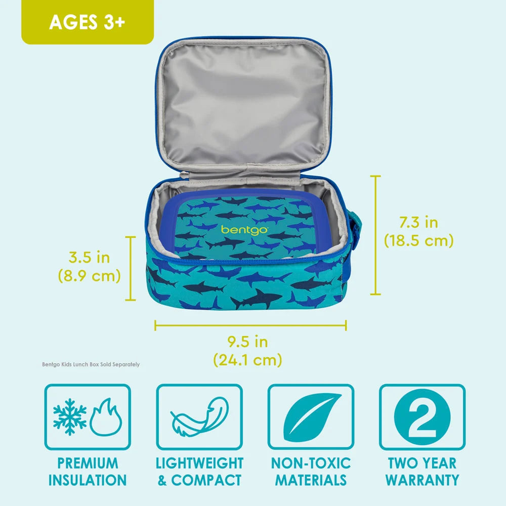 (Pre-Order) Bentgo Kids Insulated Lunch Tote Sharks