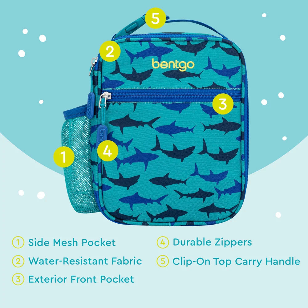 (Pre-Order) Bentgo Kids Insulated Lunch Tote Sharks