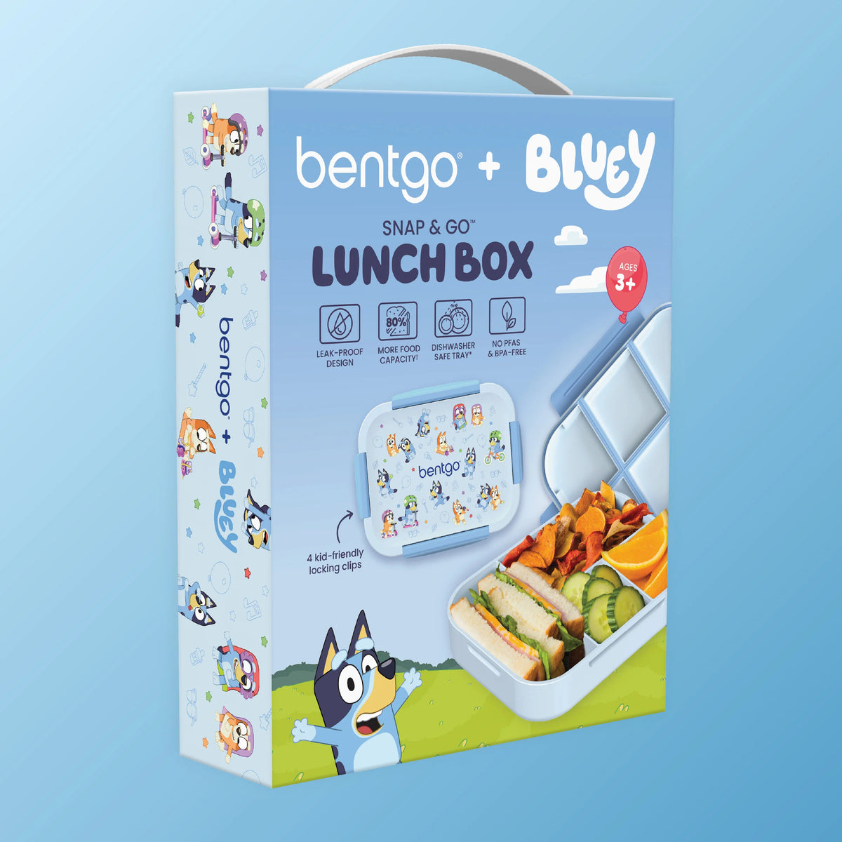 (Pre-Order) Bentgo + Bluey Kids Snap & Go Lunch Box