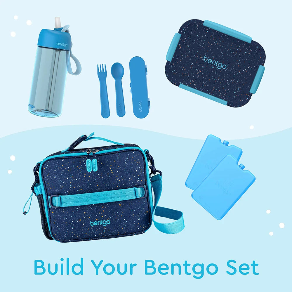 (Pre-Order) Bentgo Kids Snap & Go Lunch Box Abyss Blue Speckle Confetti