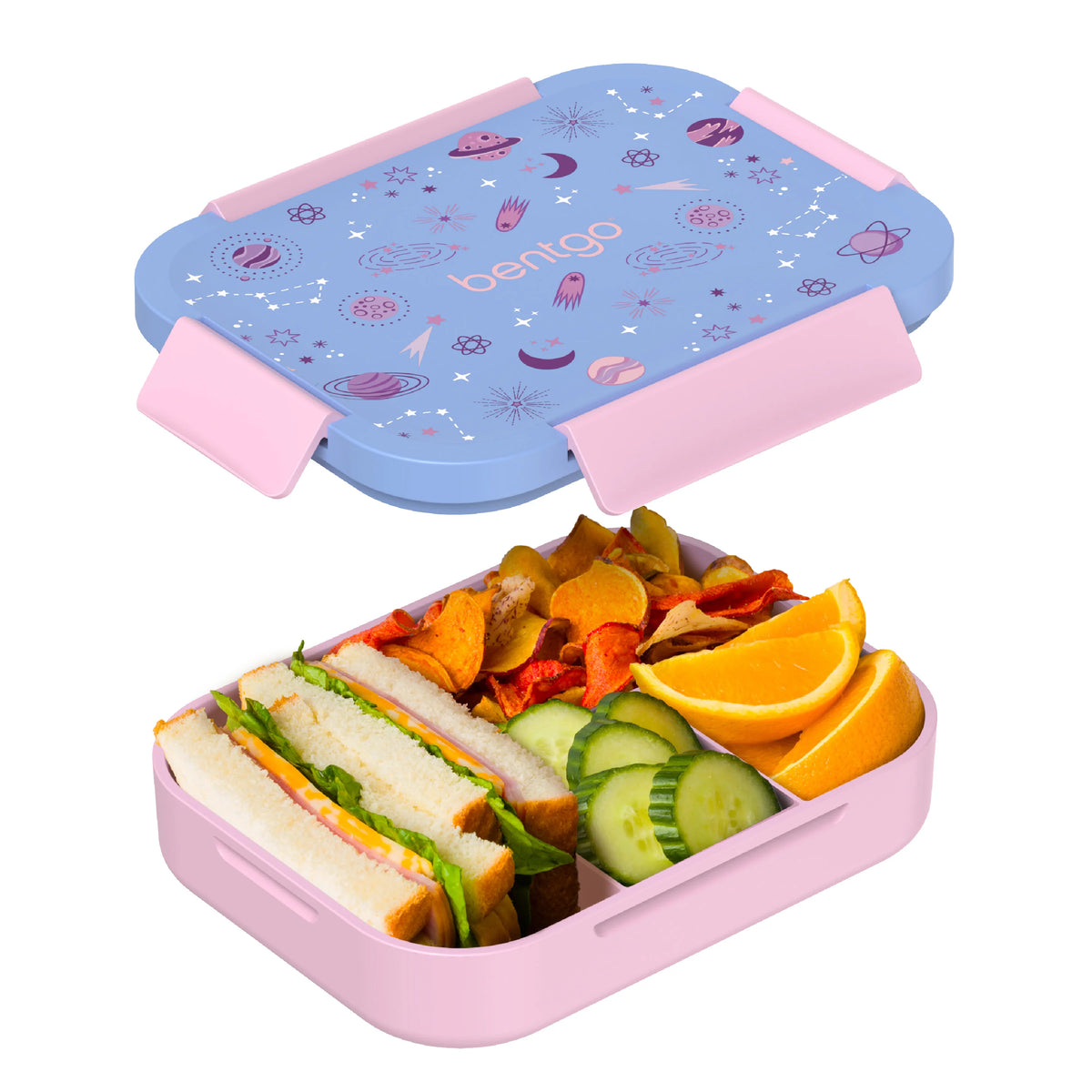 (Pre-Order) Bentgo Kids Snap & Go Lunch Box Lavender Galaxy