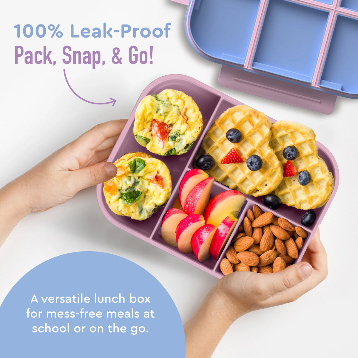 (Pre-Order) Bentgo Kids Snap & Go Lunch Box Lavender Galaxy