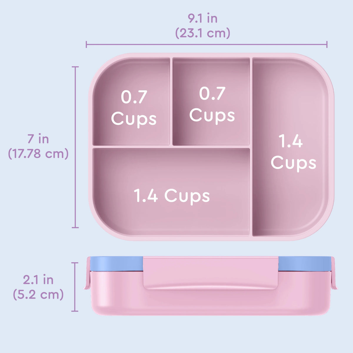 (Pre-Order) Bentgo Kids Snap & Go Lunch Box Lavender Galaxy