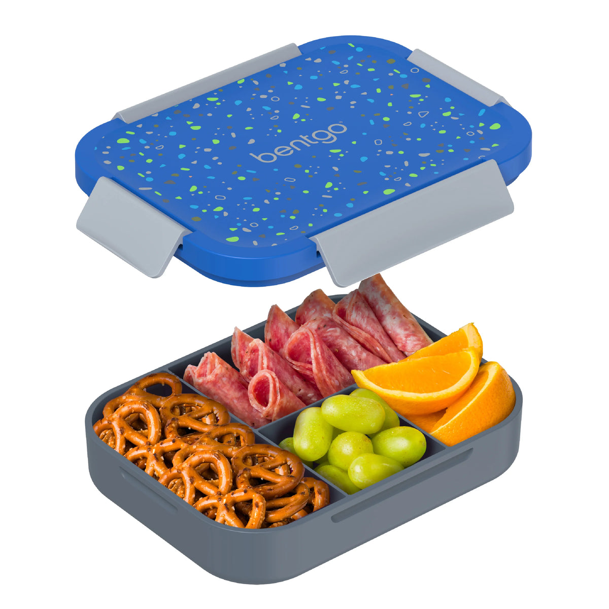 (Pre-Order) Bentgo Kids Snap & Go Lunch Box Geo Speckle Blue