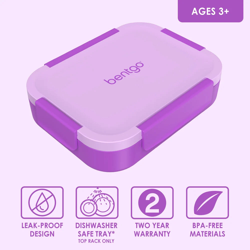 (Pre-Order) Bentgo Kids Snap & Go Lunch Box Purple
