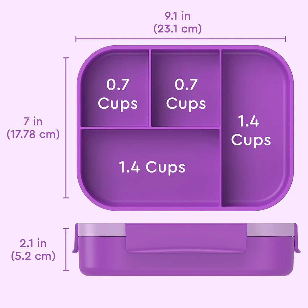 (Pre-Order) Bentgo Kids Snap & Go Lunch Box Purple