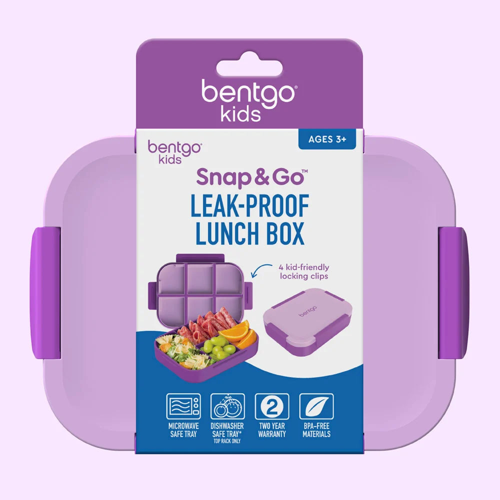 (Pre-Order) Bentgo Kids Snap & Go Lunch Box Purple