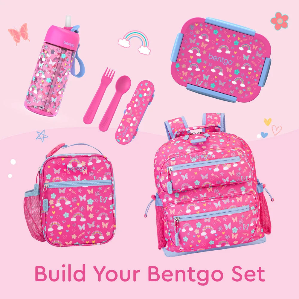 (Pre-Order) Bentgo Kids Snap & Go Lunch Box Rainbows and Butterflies