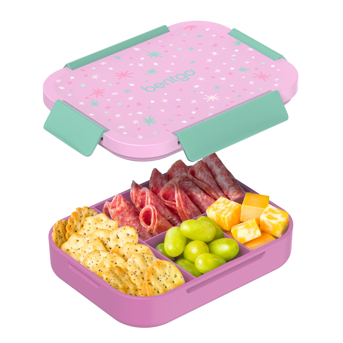 (Pre-Order) Bentgo Kids Snap & Go Lunch Box Starry Sprinkle Pink