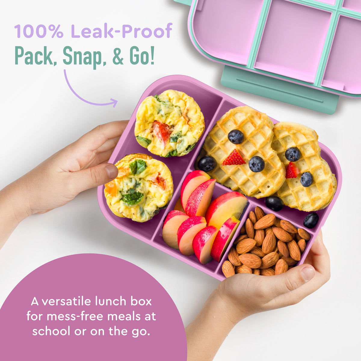 (Pre-Order) Bentgo Kids Snap & Go Lunch Box Starry Sprinkle Pink