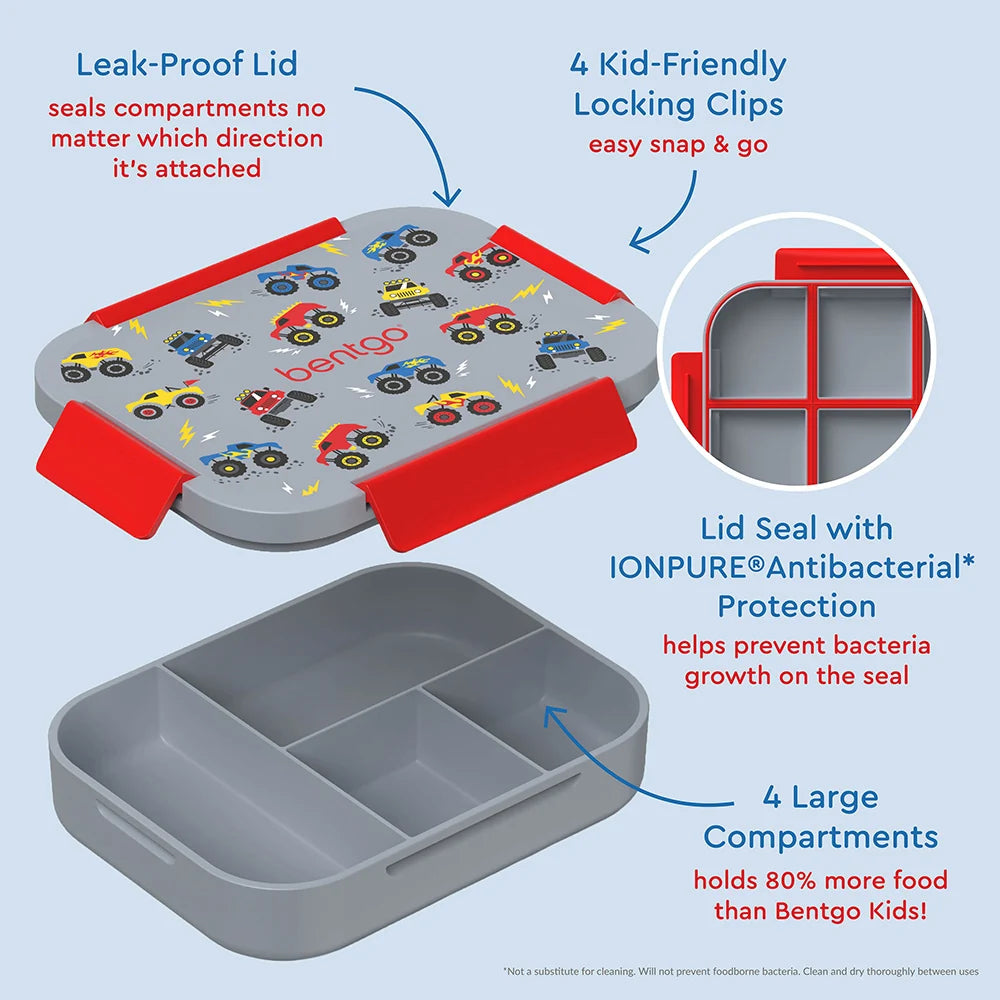 (Pre-Order) Bentgo Kids Snap & Go Lunch Box Trucks