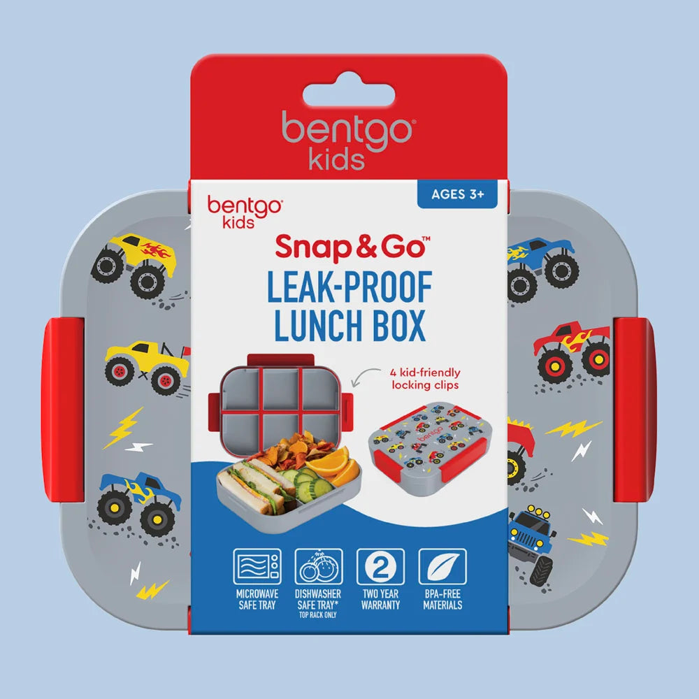 (Pre-Order) Bentgo Kids Snap & Go Lunch Box Trucks