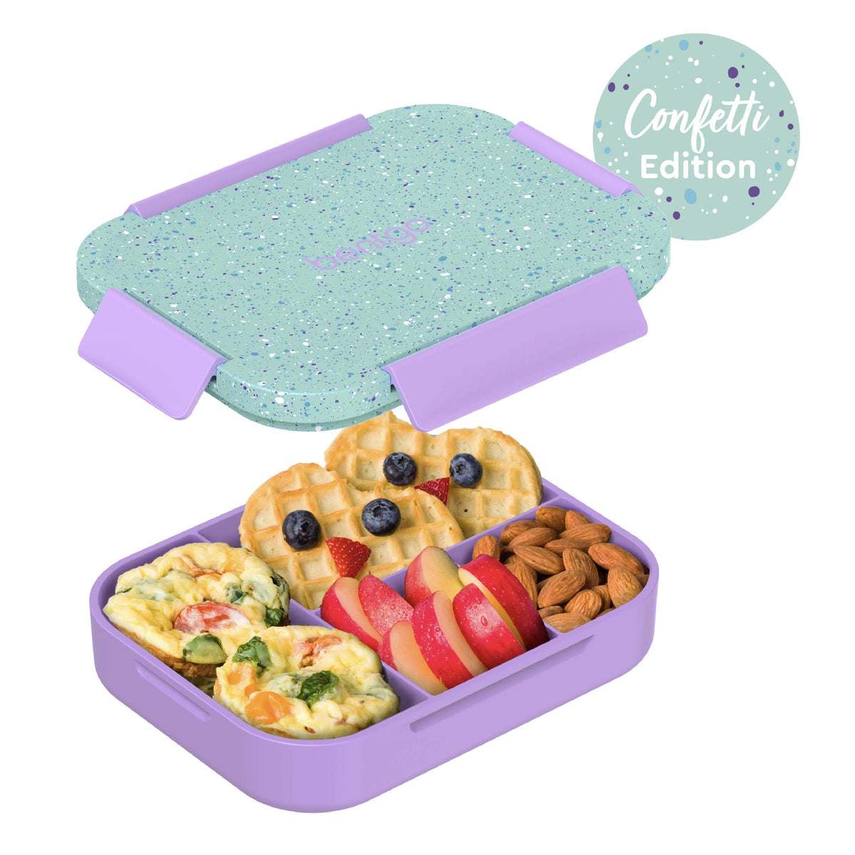 (Pre-Order) Bentgo Kids Snap & Go Lunch Box Vivid Orchid Speckle