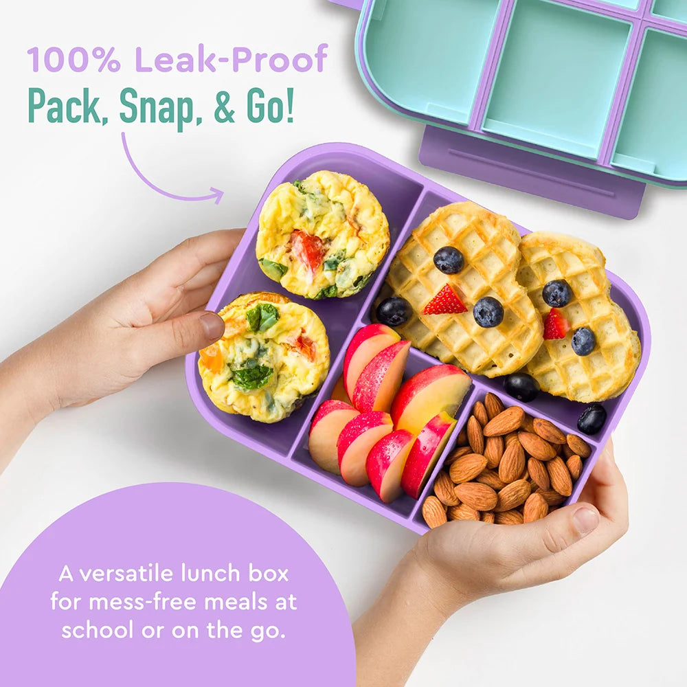 (Pre-Order) Bentgo Kids Snap & Go Lunch Box Vivid Orchid Speckle