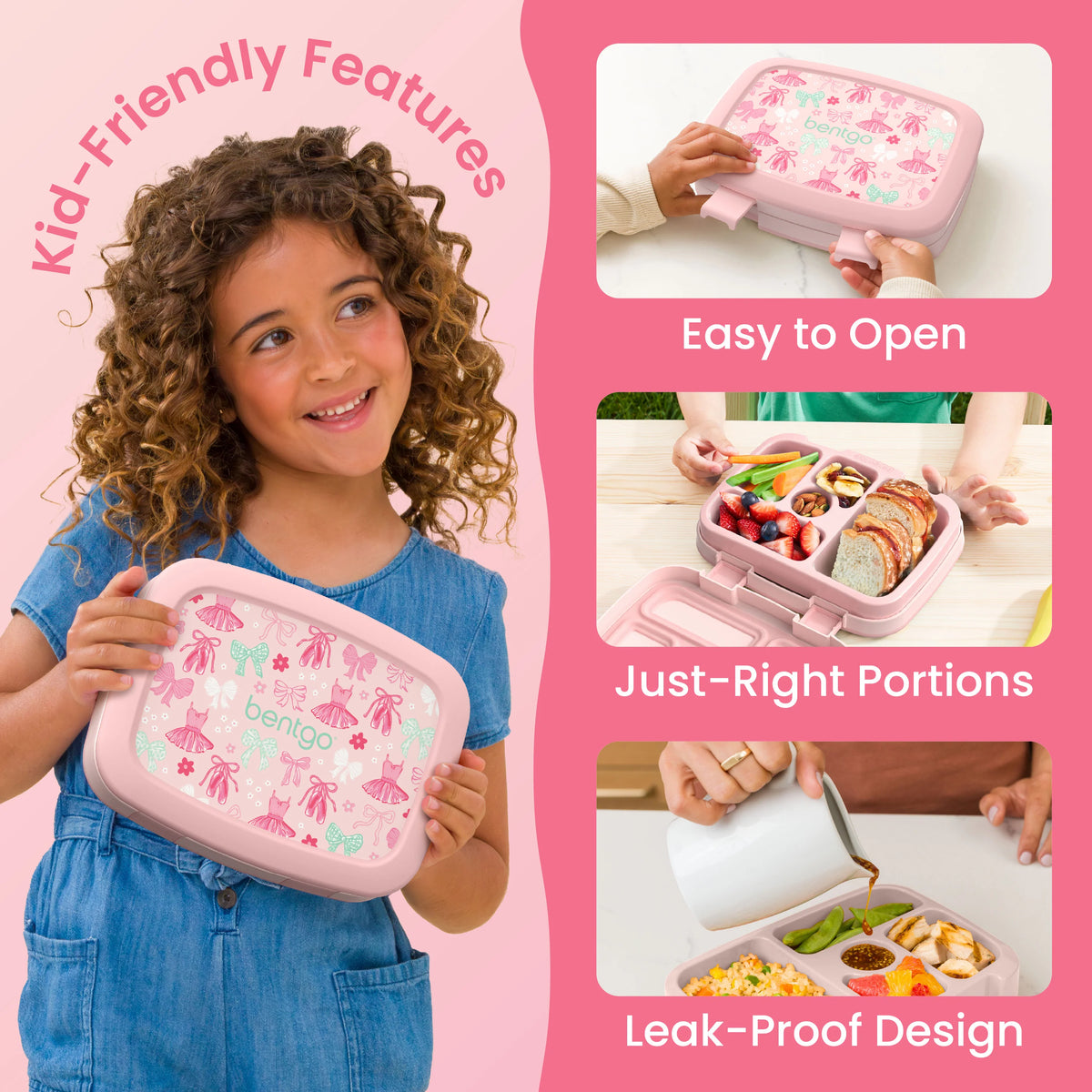 (Pre-Order) Bentgo Kids Prints Lunch Box Ballet and Bows