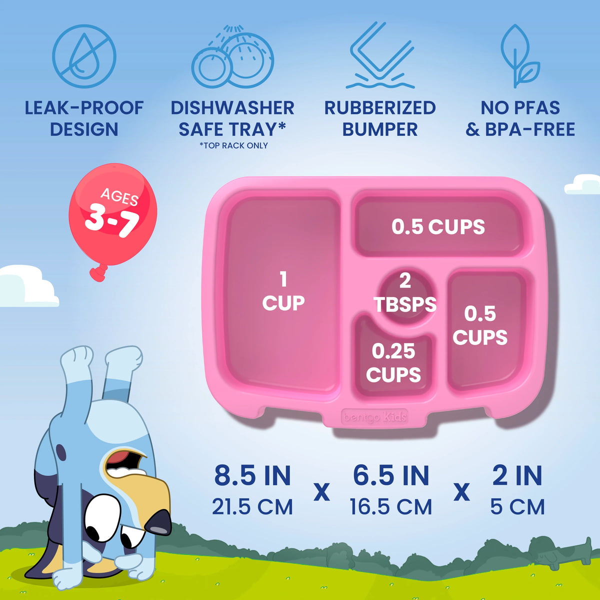 (Pre-Order) Bentgo + Bluey Kids Prints Lunch Box Pink