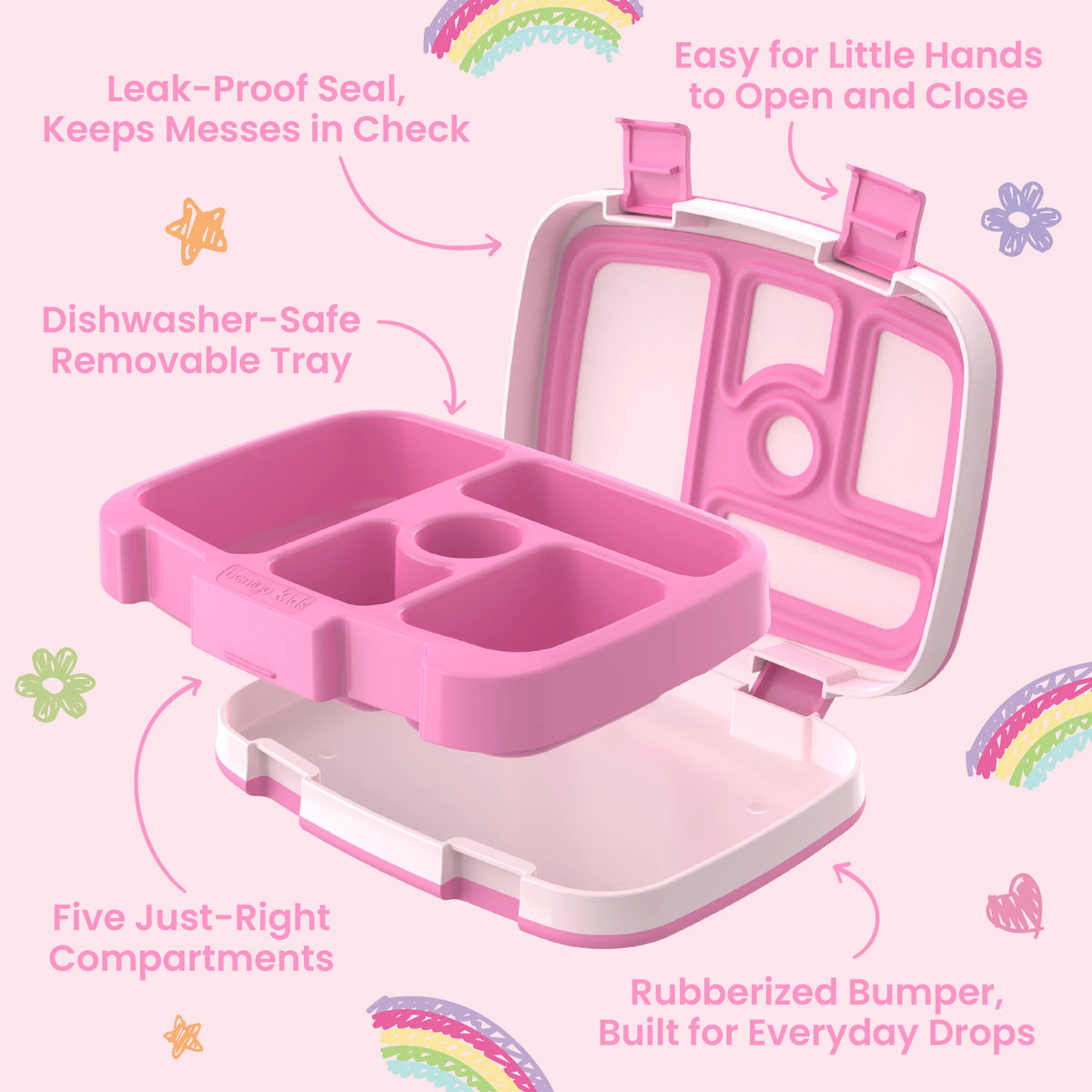 (Pre-Order) Bentgo + Bluey Kids Prints Lunch Box Pink