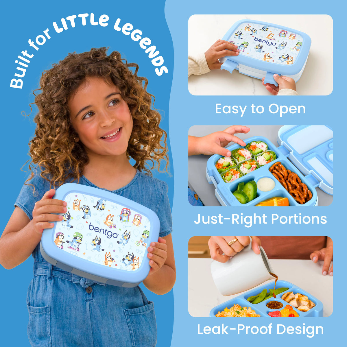 (Pre-Order) Bentgo + Bluey Kids Prints Lunch Box Blue