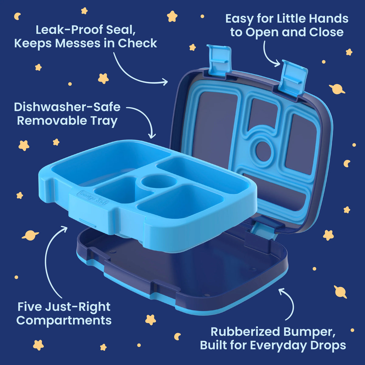 (Pre-Order) Bentgo + Bluey Kids Prints Lunch Box Navy