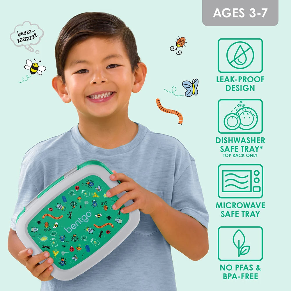 (Pre-Order) Bentgo Kids Prints Lunch Box Bug Buddies