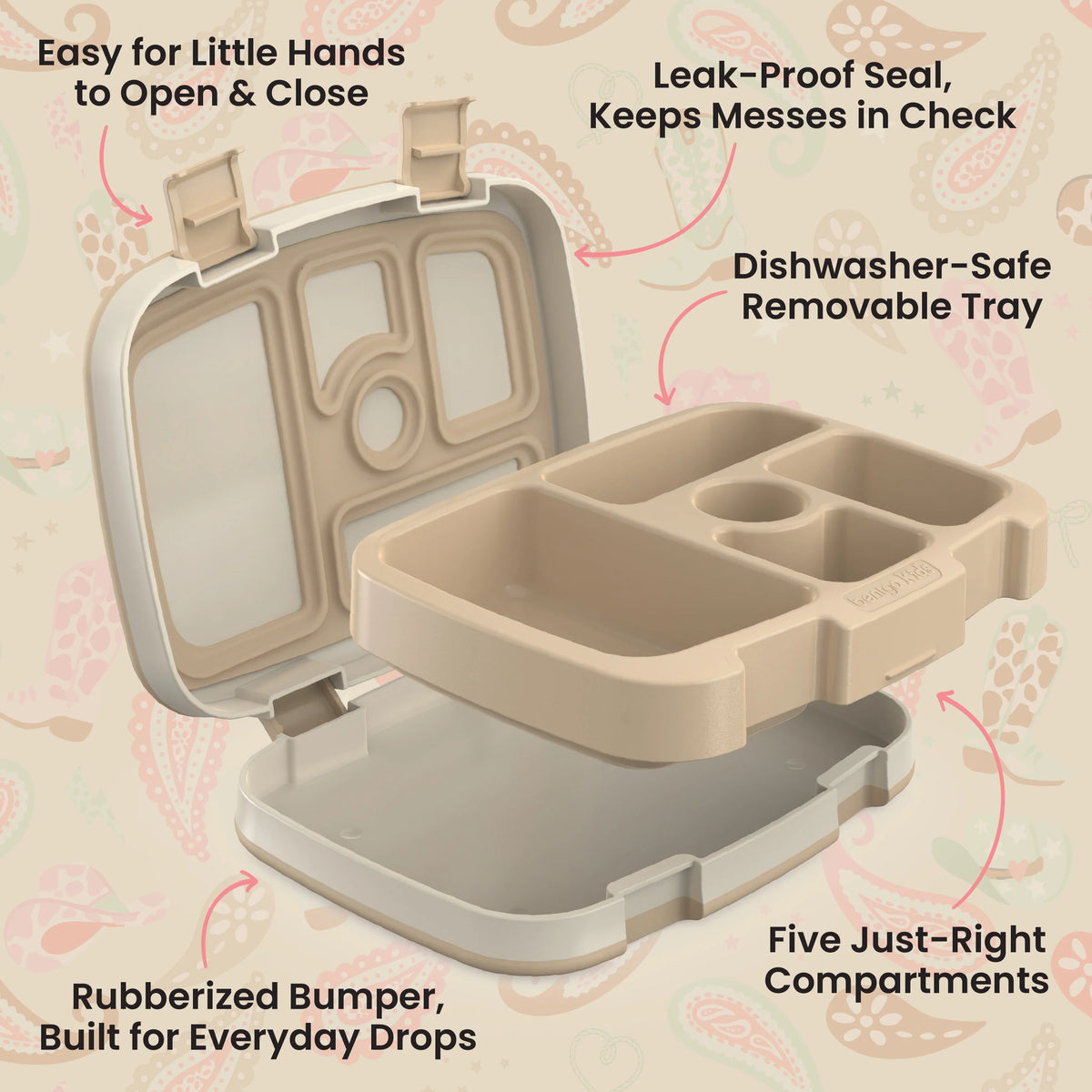 (Pre-Order) Bentgo Kids Prints Lunch Box Cowgirl Dreams