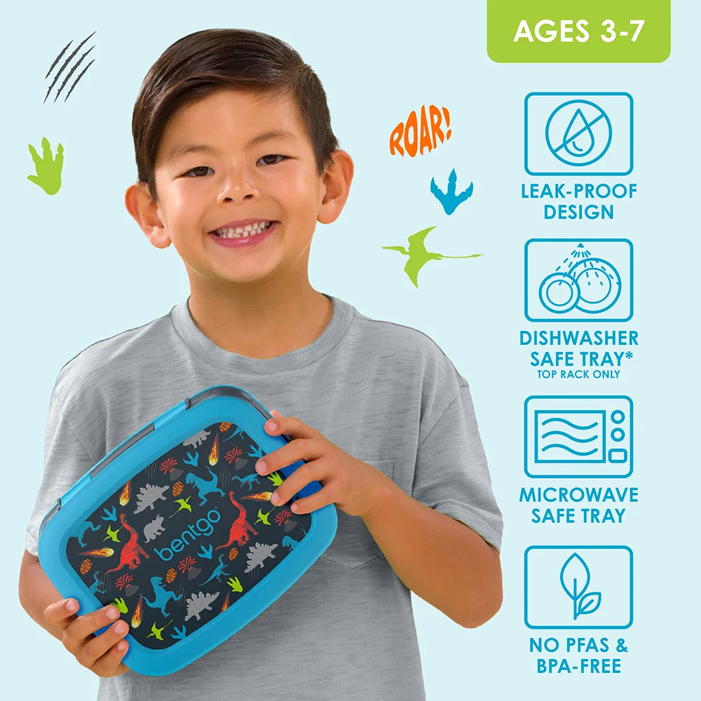(Pre-Order) Bentgo Kids Prints Lunch Box Dinosaur
